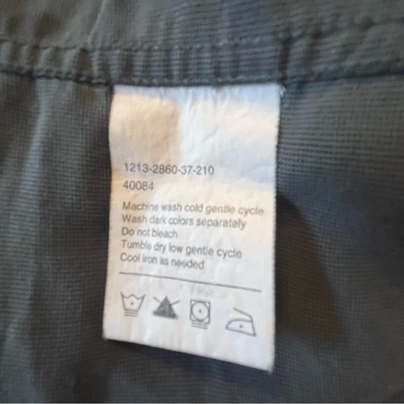 Haggar Mens Button Up Long Sleeve Shirt Green Sz XL - Picture 6 of 16